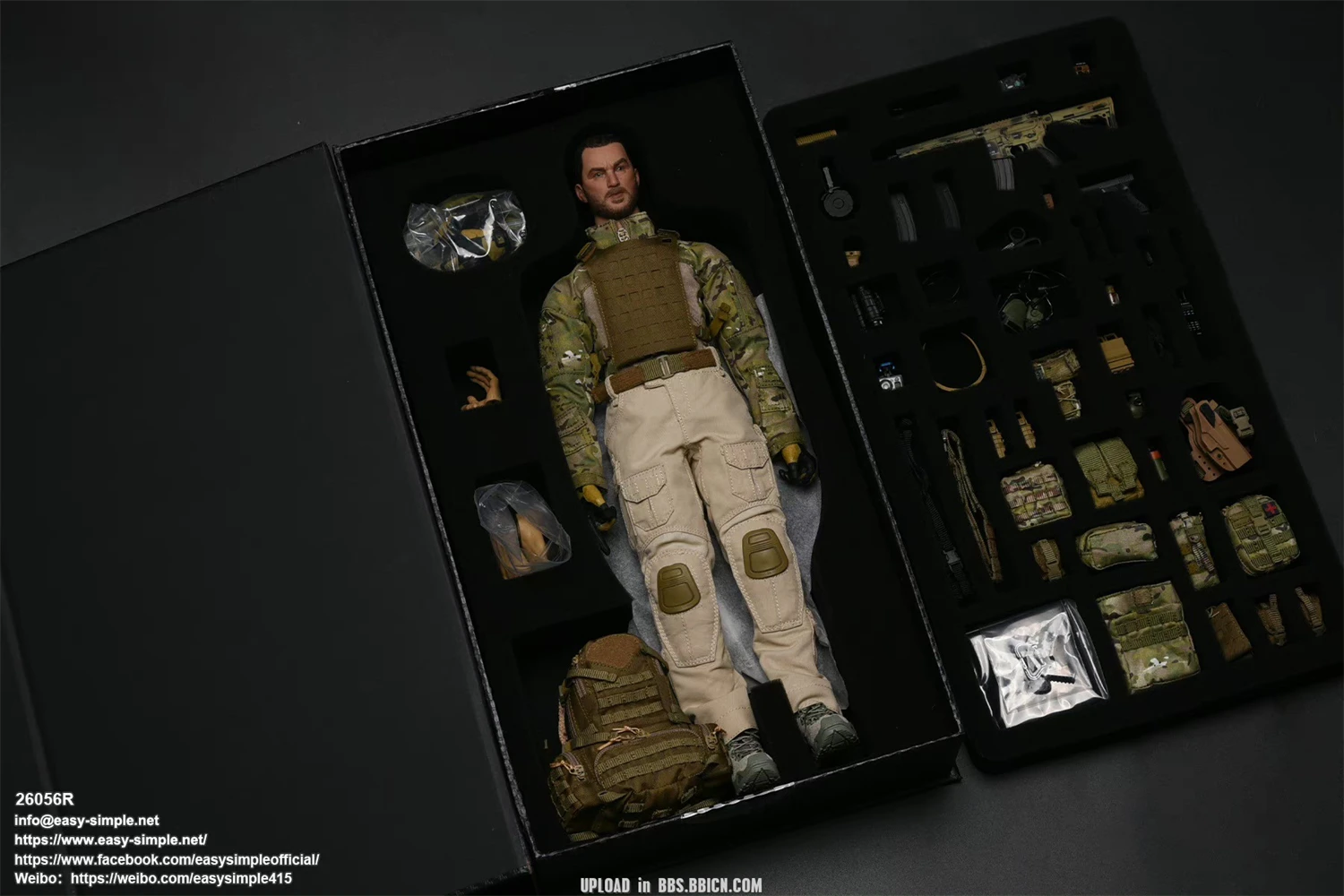 Easy&Simple 26056R 1/6 Commandement des opérations spéciales Part III Soldier Action Figure