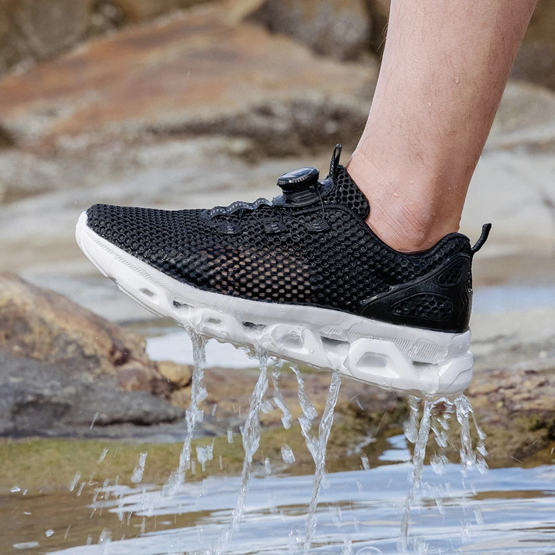 Unisex Quick Dry Barefoot Aqua Shoes for Outdoor Watersports River Trekking Creek Hiking Boating Lightweight Rotating Buckle image 6