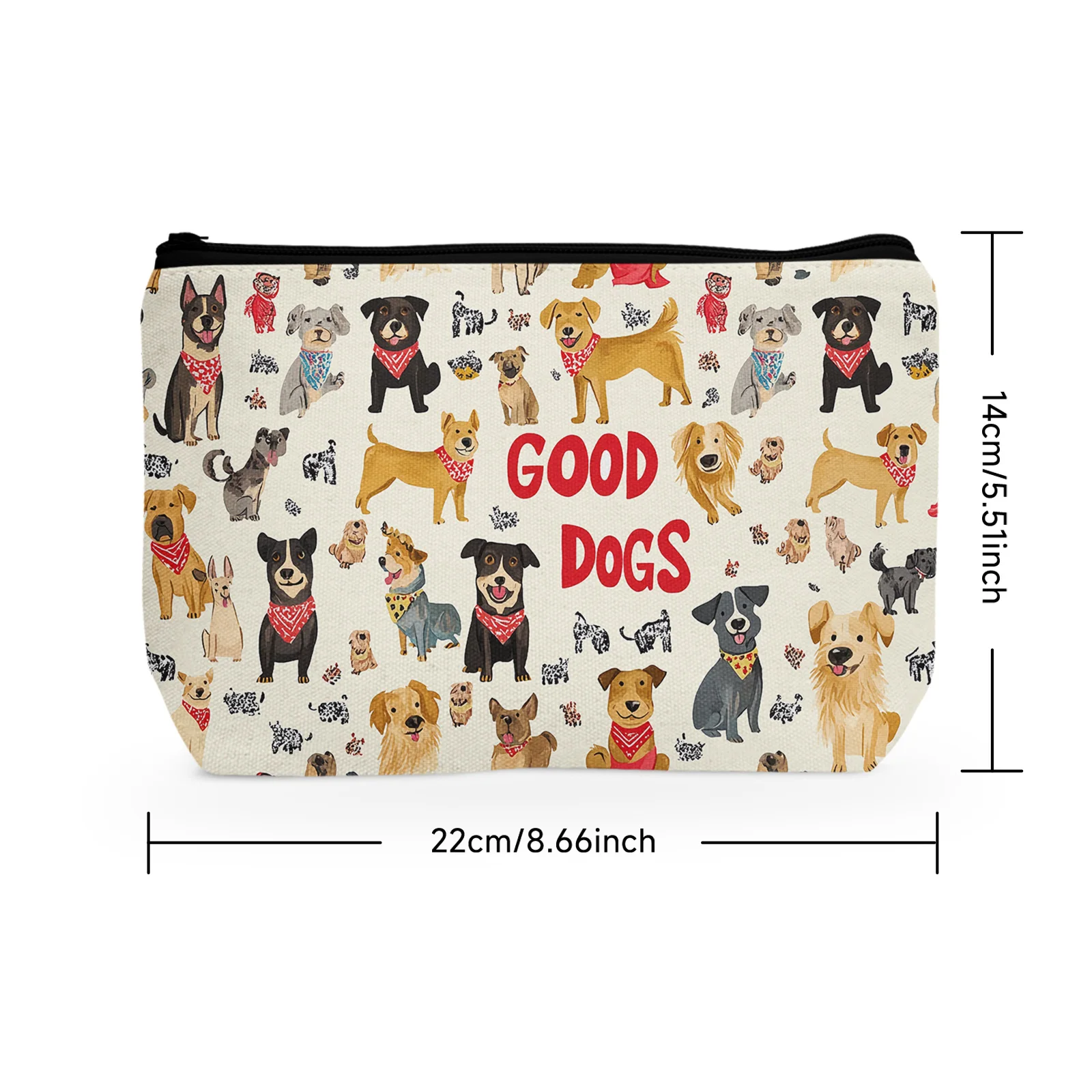 1Pc Dog Makeup Bag Dog Lovers Gifts For Women Pet Lover Gifts Puppy Dog Themed Mothers Day Christmas Birthday Gift Ideas