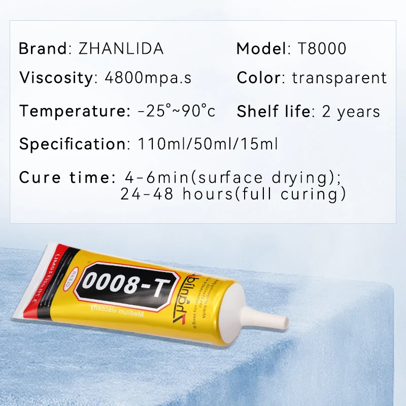 Zhnalida T8000 110ML Glue Cell Phone Rear Glass Screen Warped Repair Zhnalida T8000 Glue