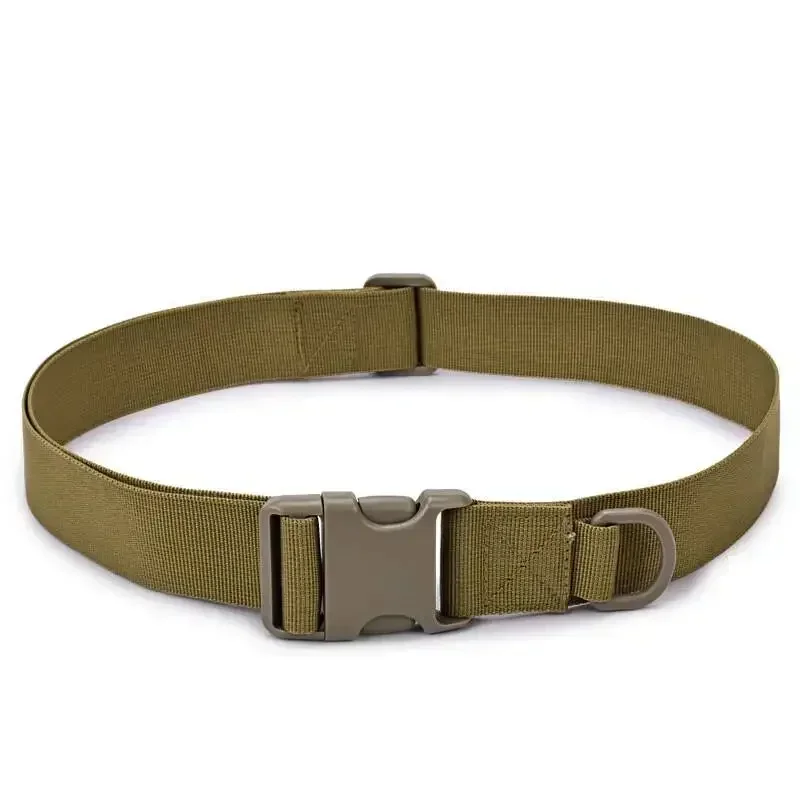 Ceinture DulBelt à dégagement rapide pour homme, style militaire, toile noire, chasse en plein air, cyclisme, mode, skip, environnement, 125cm