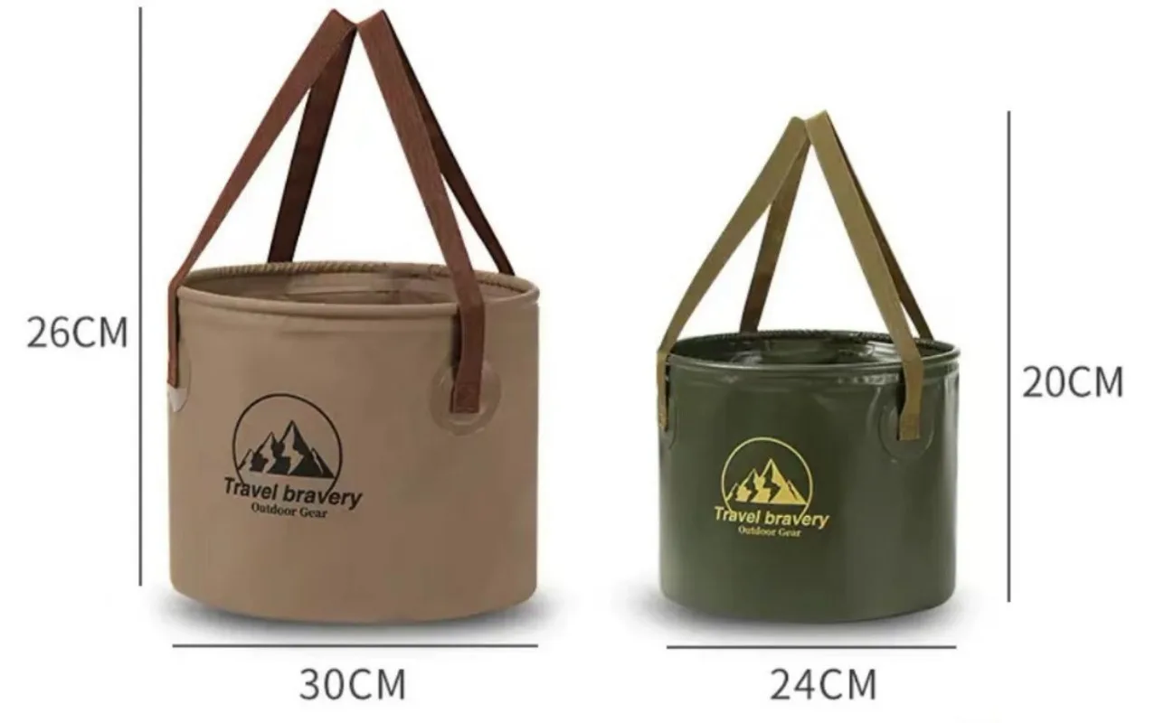1Pc 5/10/20L Collapsible Water Bucket Portable Camping Sink Outdoor Survival Gear Bushcraft Travel Gadgets Hiking Accessories