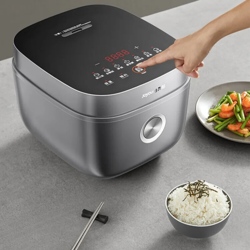 Joyoung وعاء طبخ الأرز غير المطلي الكهربائي 4L وعاء داخلي من الفولاذ المقاوم للصدأ 316L طباخ صحي للعائلة (3-4 أشخاص) 220 فولت 40F316L