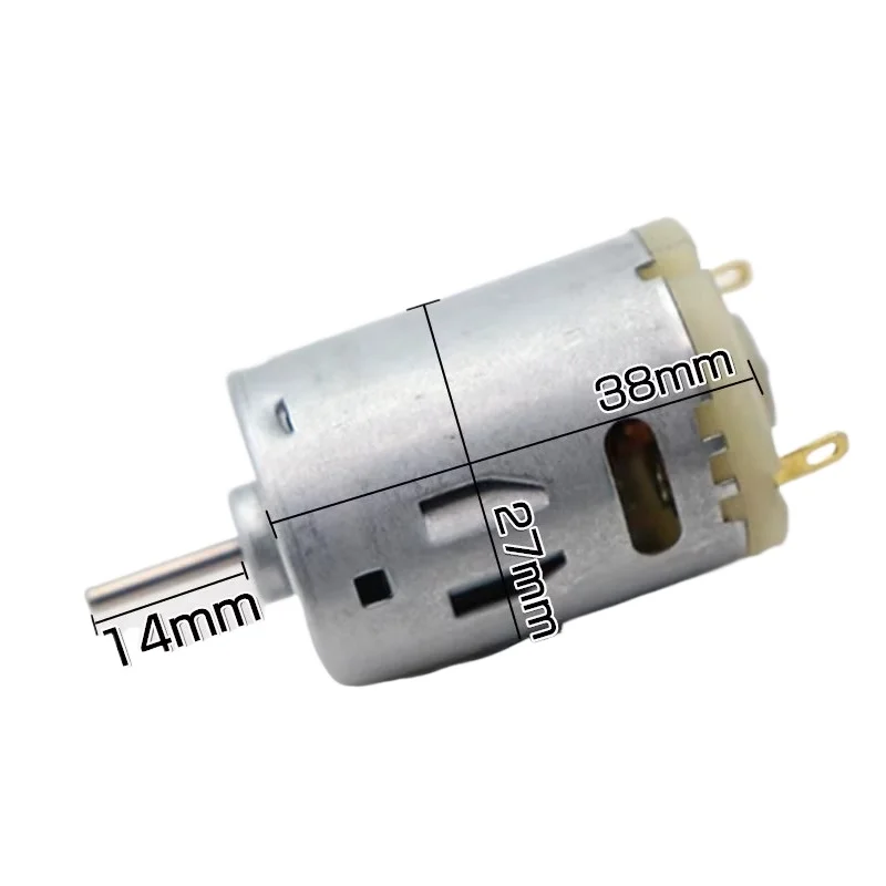 

Suitable for hair dryer special motor hair dryer 12-36V R385 DC motor high speed DIY12V small motor