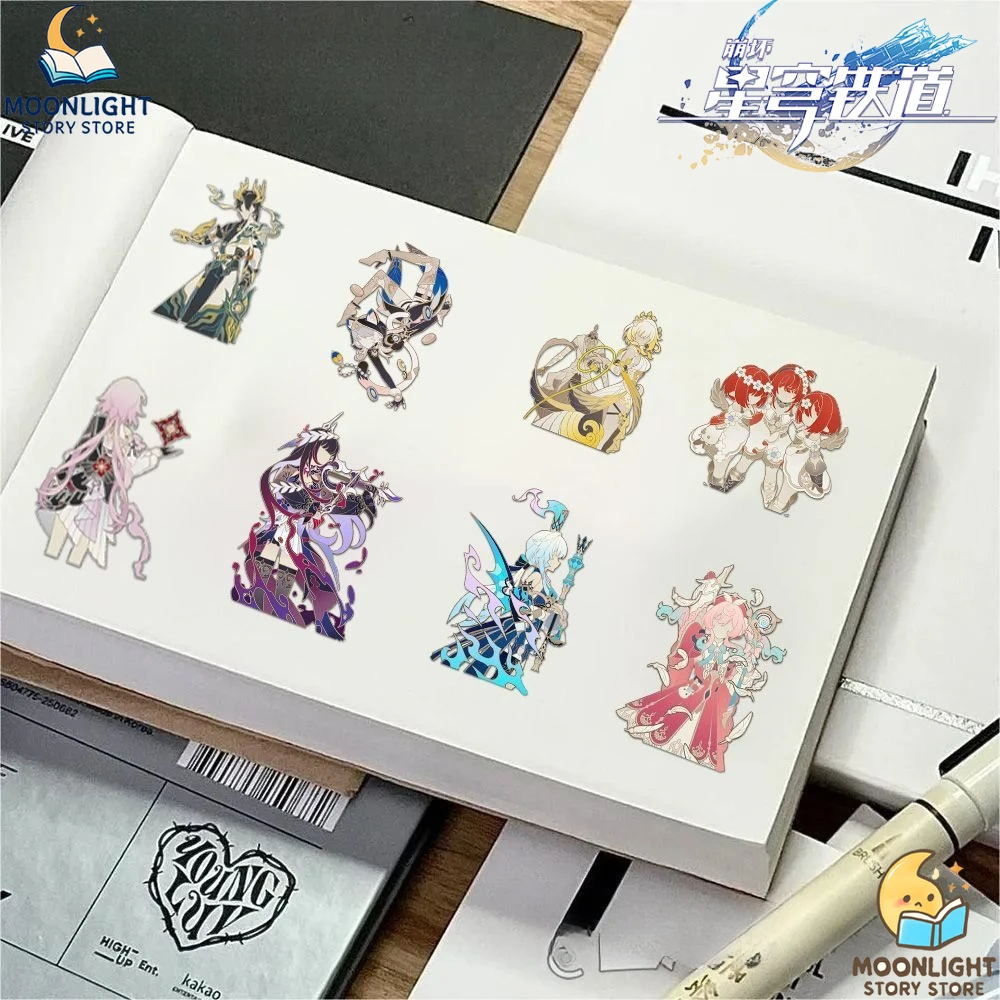 Honkai: Star Rail Anime Merch Stickers Kafka Feixiao Firefly Serval Pela Arlan Boothill Computer Journal Decorative Sticker