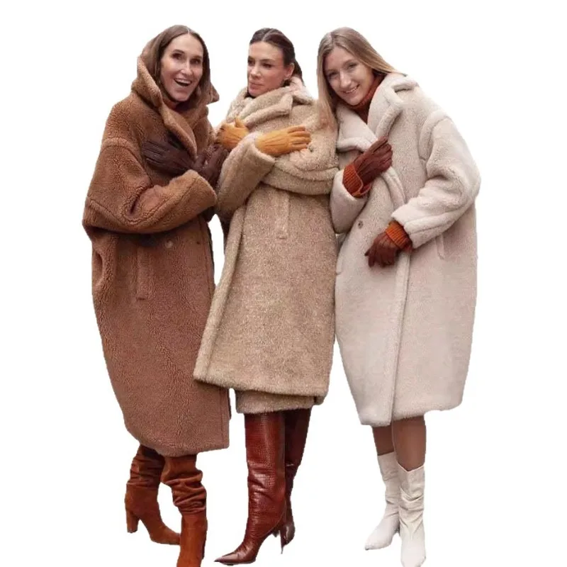 

Fall/Winter Loose Fur-And-Polyester Synthetic Fur Coat for Women Mid-length Style Trim Coat Women Winter Jacket Coats for Women