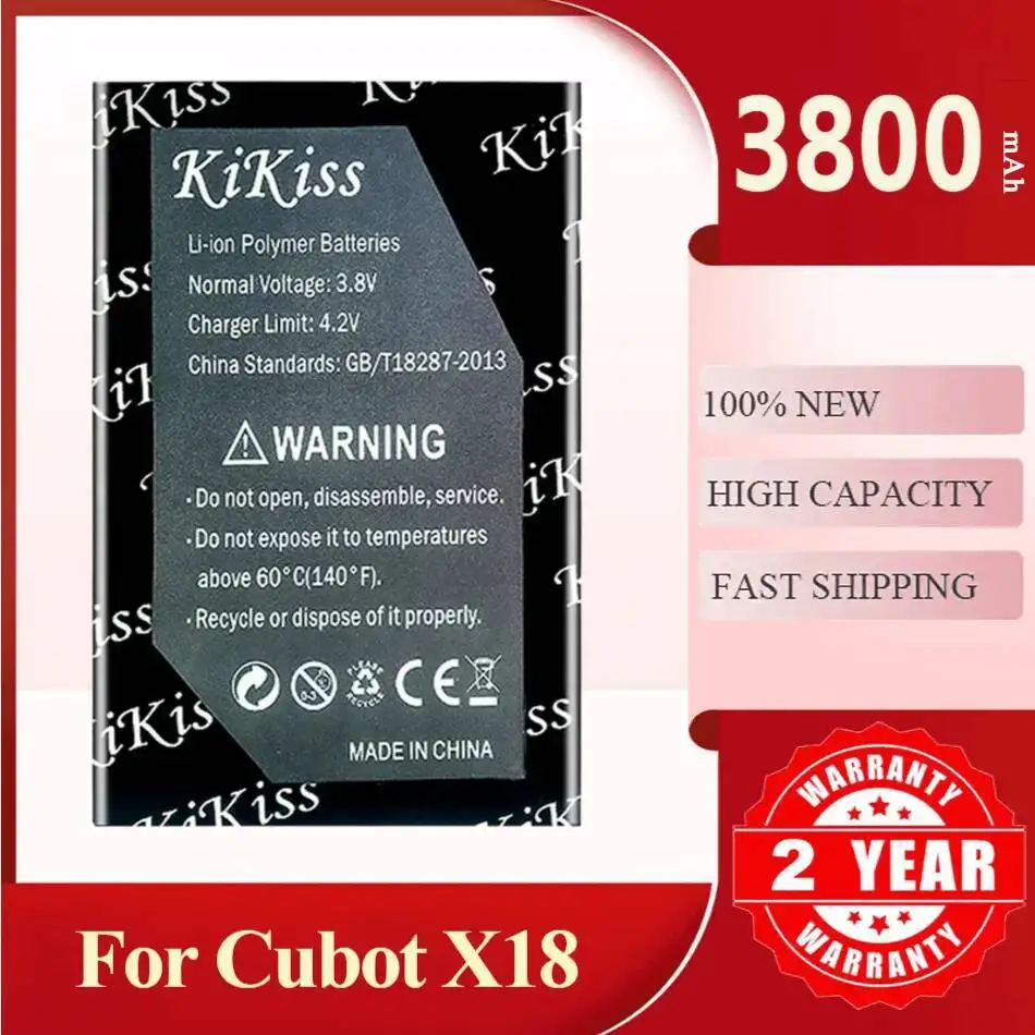 

Аккумулятор Kikiss X18 емкостью 3800 мАч для Cubot