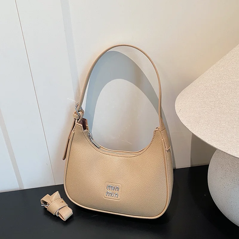 حقيبة كتف نسائية تحت الإبط 2025 A/W، محفظة كروس متعددة الاتجاهات من الجلد الطبيعي، حقيبة ذات سعة كبيرة للتنقل والتعارف في العمل #4