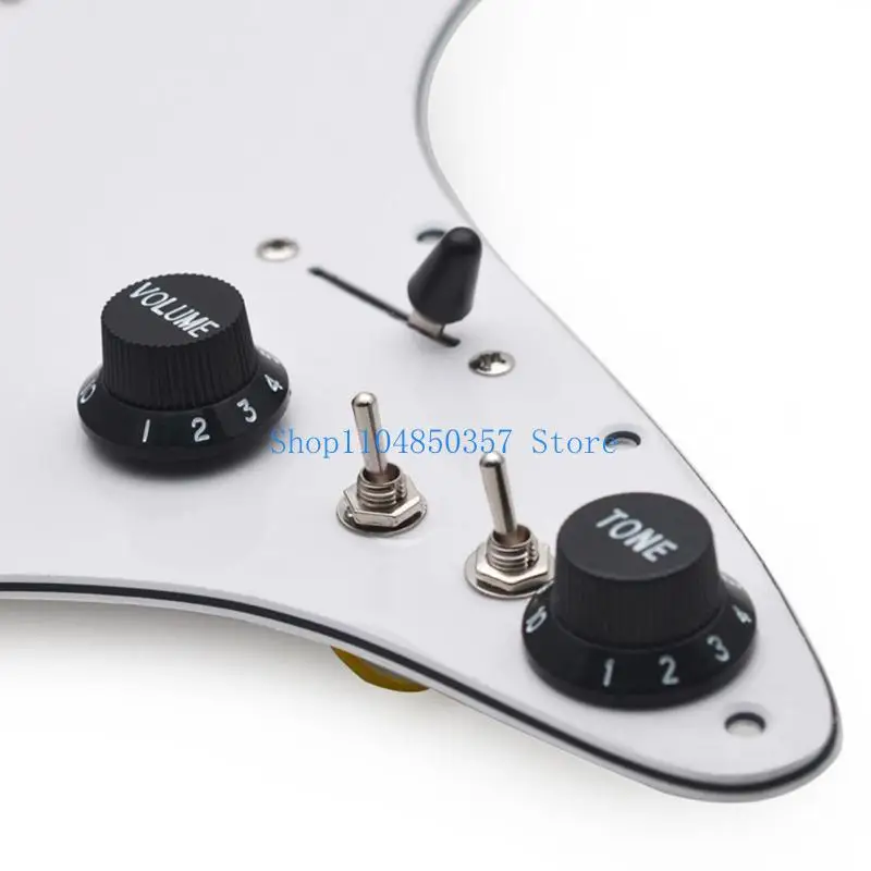 652F Electric Guitar Shielding Set Electric Guitar Pickguard Set Scratch Plate Instrument Accessories PVC Texture for Guitar