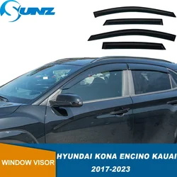 Side Window Deflector For Hyundai Kona Encino Kauai 2017 2018 2019 2020 2021 2022 2023 Window Visor Weathershield Sun Rain Guard
