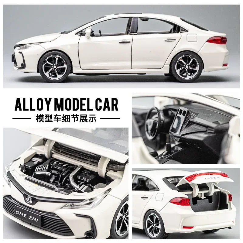 1:32 TOYOTA Corolla Alloy Car Diecasts & Toy Vehicles Model samochodu Dźwięk i światło Zabawki samochodowe na prezenty dla dzieci A705