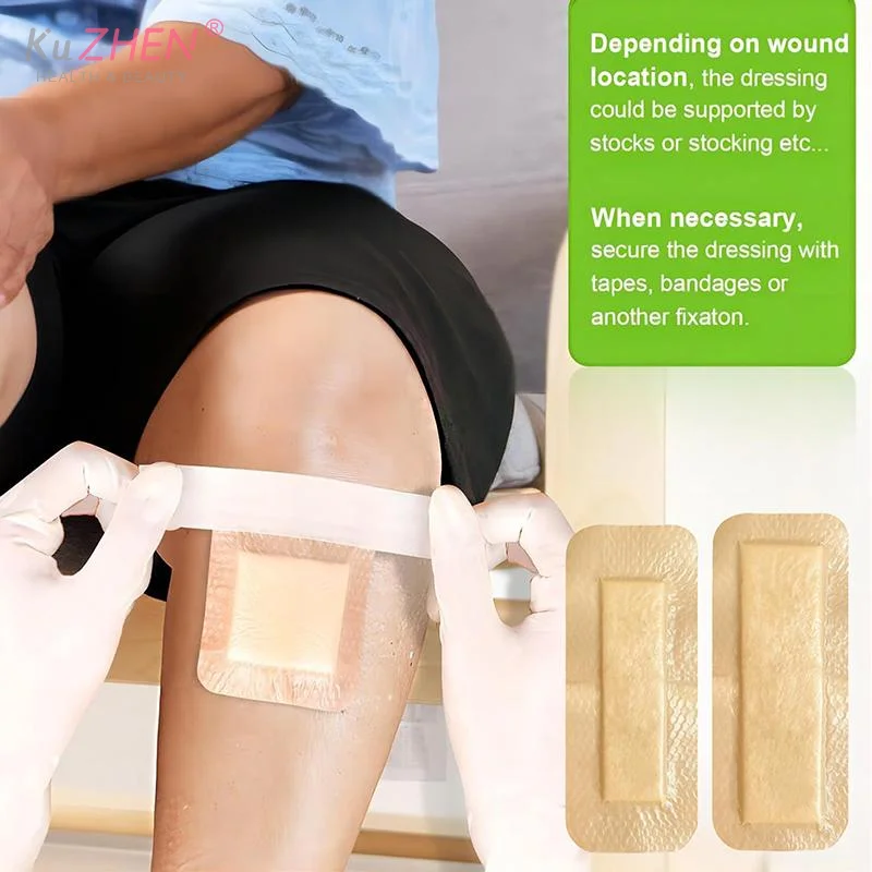 Silicone Gel Foam Adhesive Dressing Wound Dressing Sterile Bedsore Healing Pad Patch Pressure Ulcer Pad For Bedridden Patients