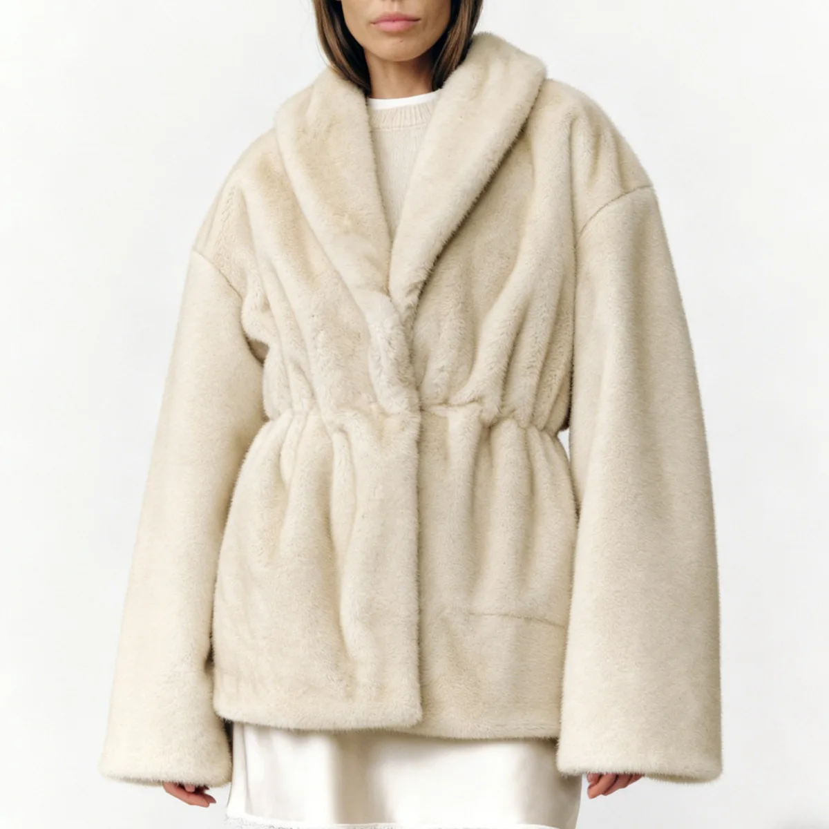 KWTX 2025 nouveau manteau court chaud décontracté pour femmes avec cordon de serrage automne hiver Design vêtements d'extérieur Polyester Spandex Style de rue