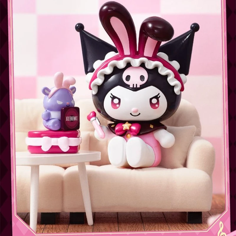 Simpatici cartoni animati, autentici figure della serie di idoli scintillanti di Kuromi, stampi per scatole cieche alla moda, ornamenti per il desktop, giocattoli, regali di festa