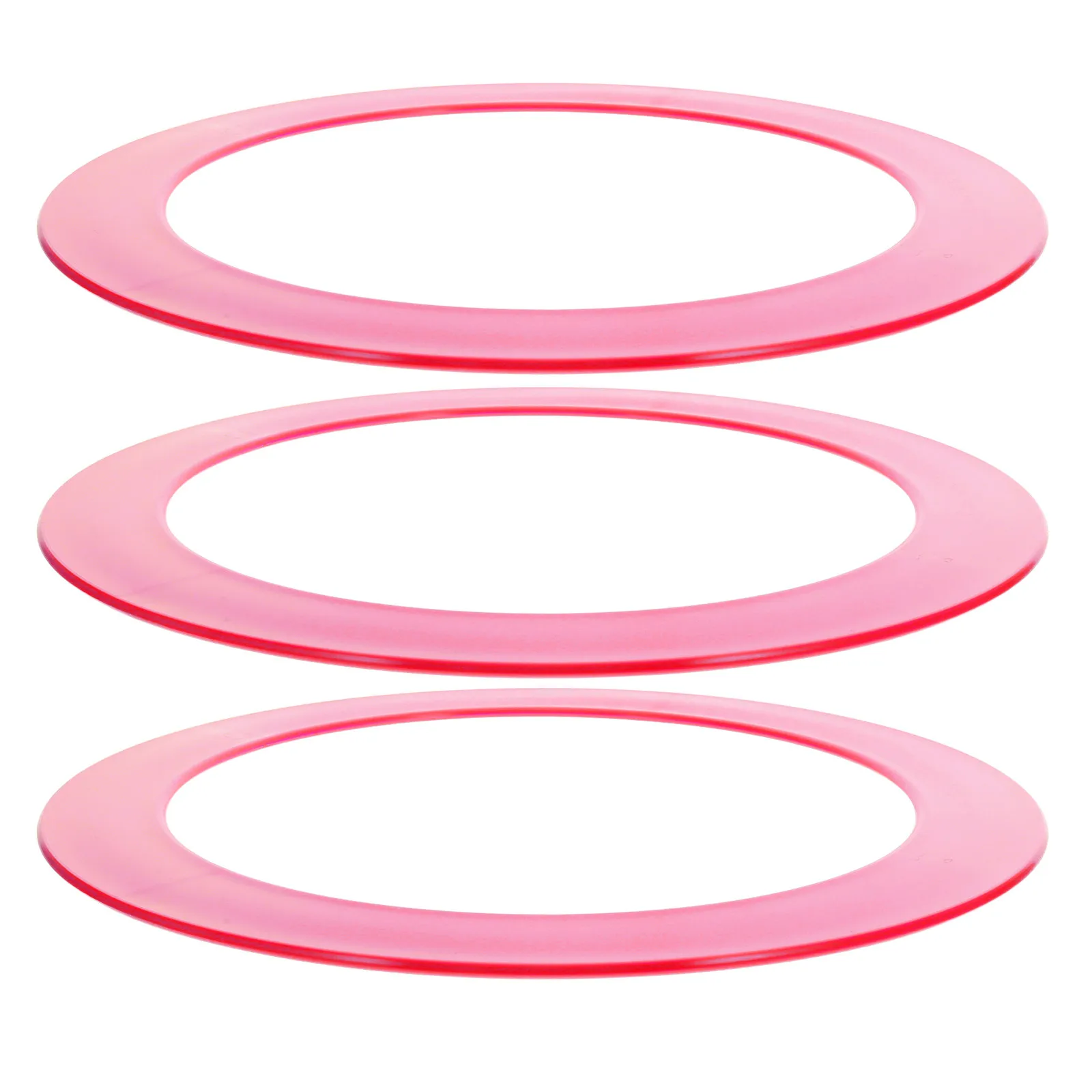 

3Pcs Juggling Rings Lightweight Reusable Plastic Tossing Hoops for Outdoor Circus Skills Training Agility Coordination Boost