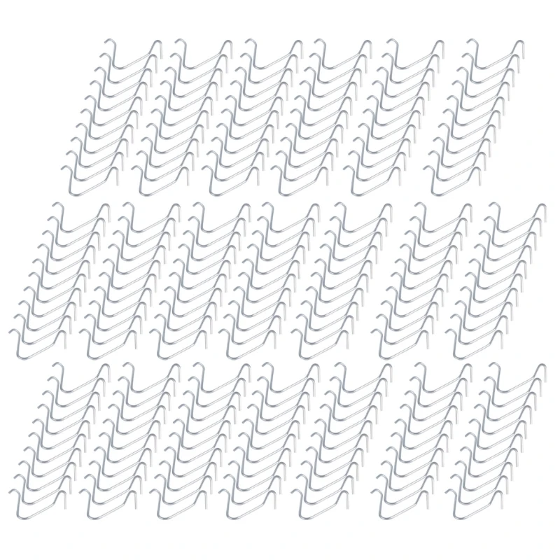 Grampo fio galvanizado para postes, 200 peças, fácil usar, fixadores cerca, laços fio multifuncionais, atualizações