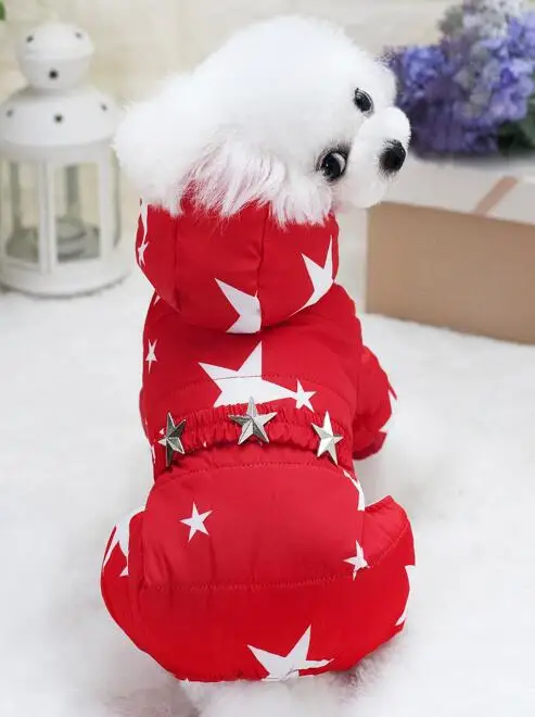 All Stars Winter Warm Dog Clothes waterproof pet coat jacket Chihuahua Yorkshire clothes For dogs