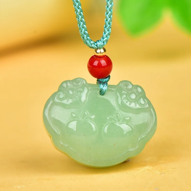 Aventurina Verde Natural para camisola, Dolphin Pendant, Jade Pendant, Square Sugar, auspicioso bloqueio de bons desejos