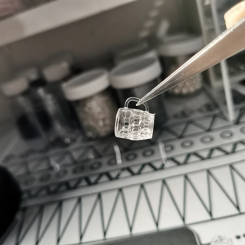 1pc mini molde 1:12 casa de bonecas em miniatura copo água cerveja vidro leite xícara chá diy molde silicone casa boneca acessórios (apenas molde)