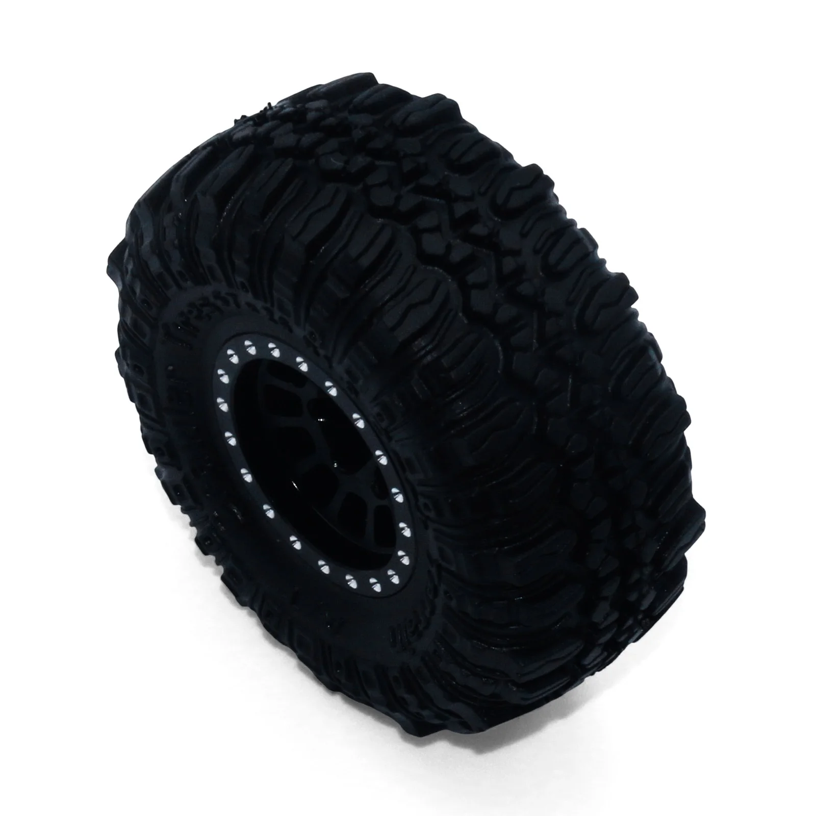 Conjunto de 4 pneus de borracha antiderrapantes de 1,0 polegada para carro de controle remoto 1/18 1/24, peças de atualização para Axial SCX24 AX24 TRX4M