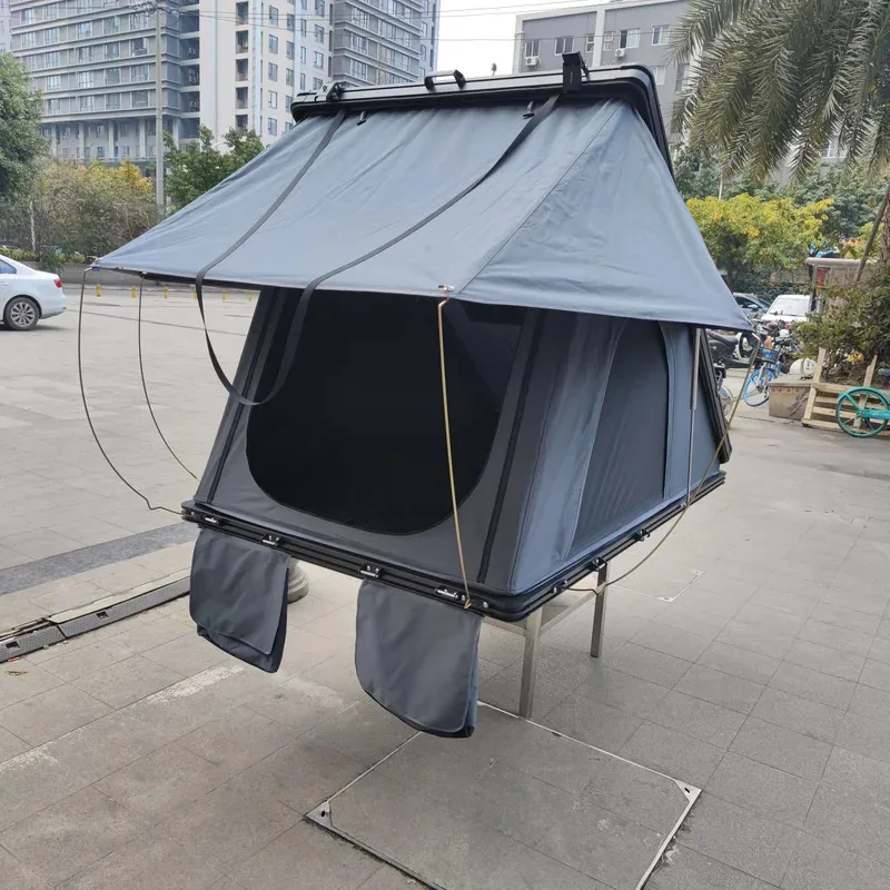 

Factory Hot Selling Hardtop Outdoor Camping Tents Solar Panels Car Roof Top Tent Aluminum Clamshell RTT Hard Shell Rooftop Tent