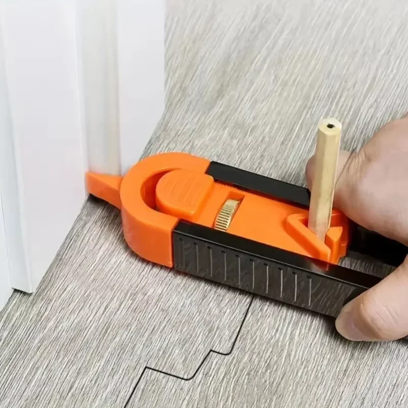 Adjustable Locking Profile Scribing Ruler Irregular Contour Gauge Precision Woodworking Measurement Tool for Craftsmanship