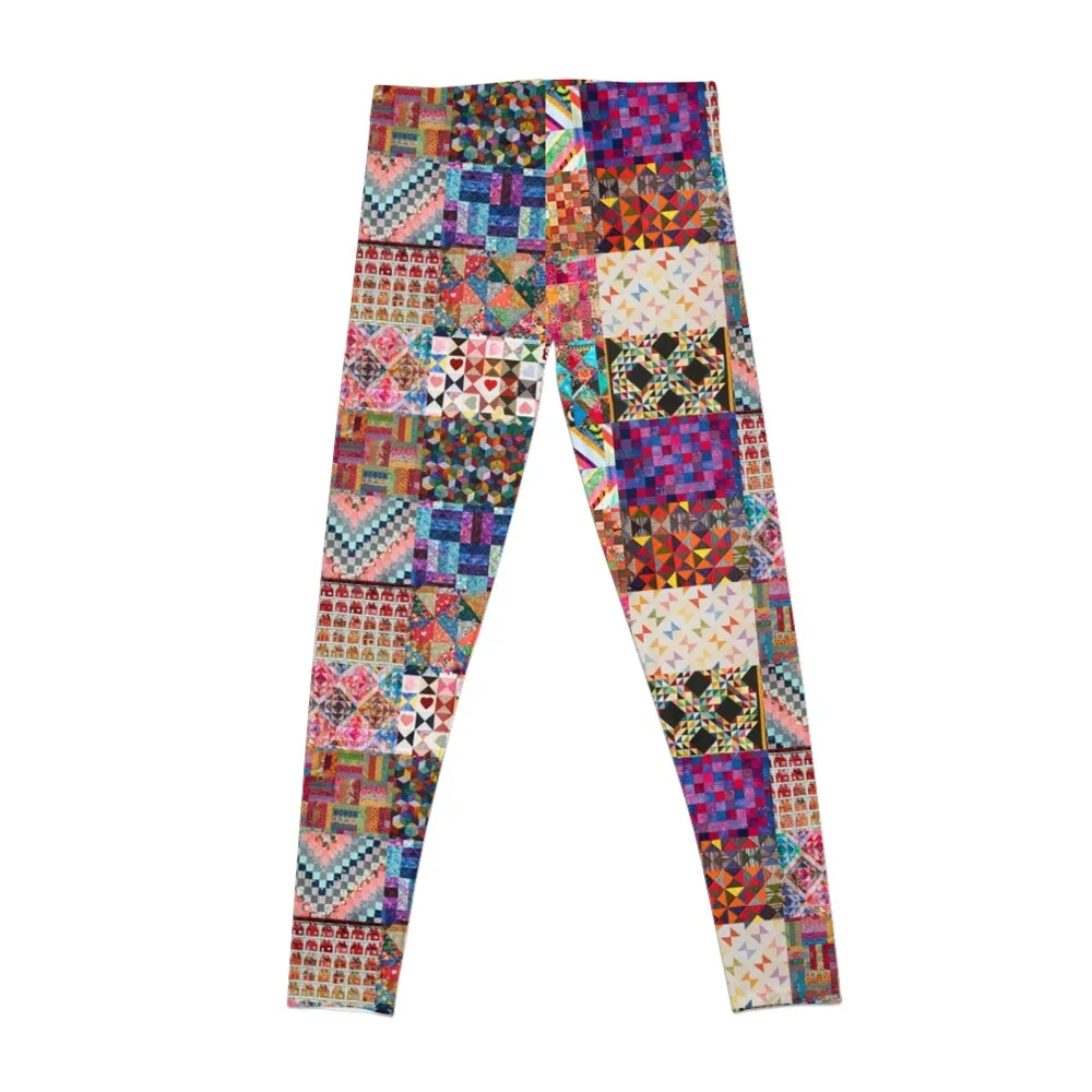 Patchwork Quilt Collage Leggings Women's trousers Training pants workout clothes for Womens Leggings