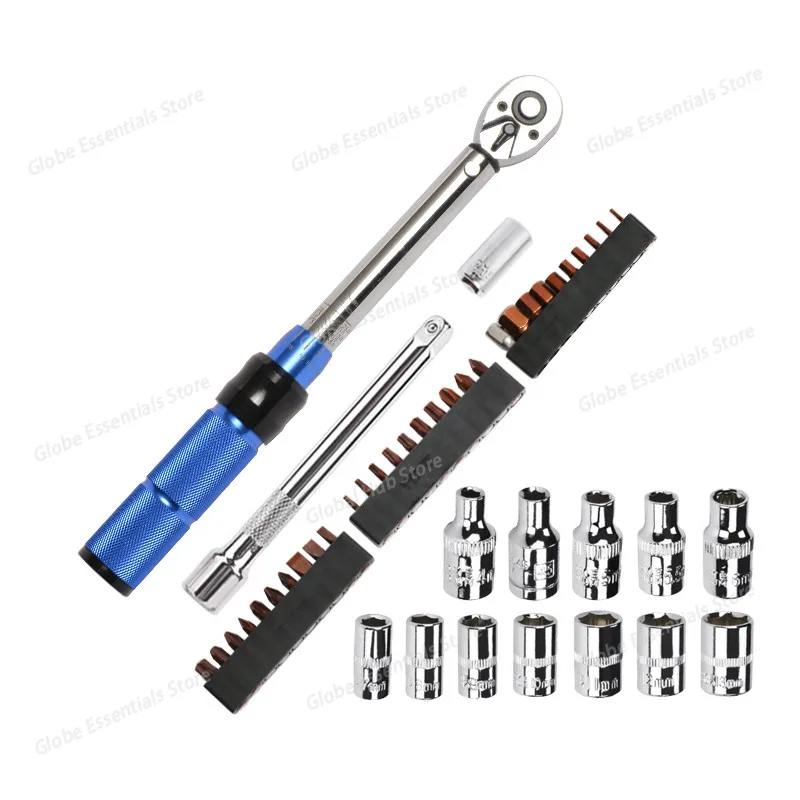 Torque Wrench High Precision Torque  Kg Wrench Fixed Adjustable Auto Repair Wrench 36-piece Set