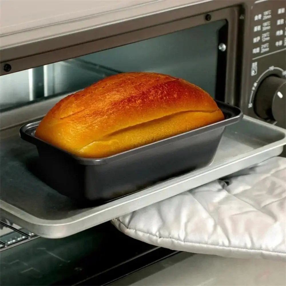 

Baking Pan Carbon Steel Loaf Pan Rectangle Shape Non Stick Toast Bread Mold Black Color Heavy Duty Baking Tools Household Baking