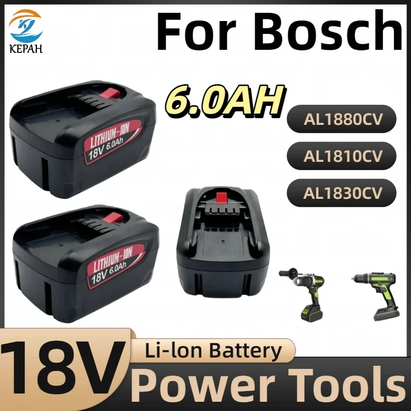 

Suitable for Bosch green power tool vacuum cleaner PBA 18V 6000mAh Li-Ion battery replacement Bosch 18V PBA PSA PSR