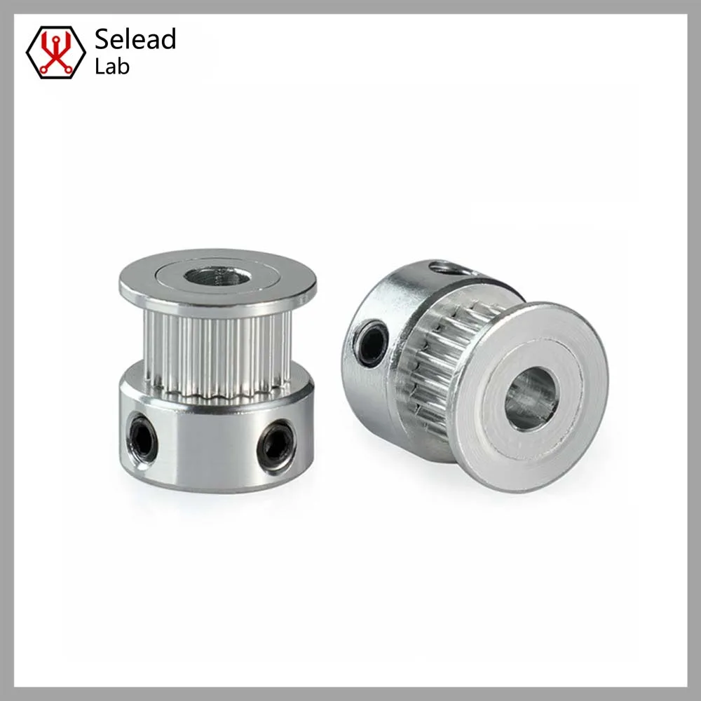 

Seleadlab GT2 Pulley 2GT 16/20 Teeth Aluminum Bore 6mm Synchronous Wheel Gear For 3D Printer Voron 2.4 Trident