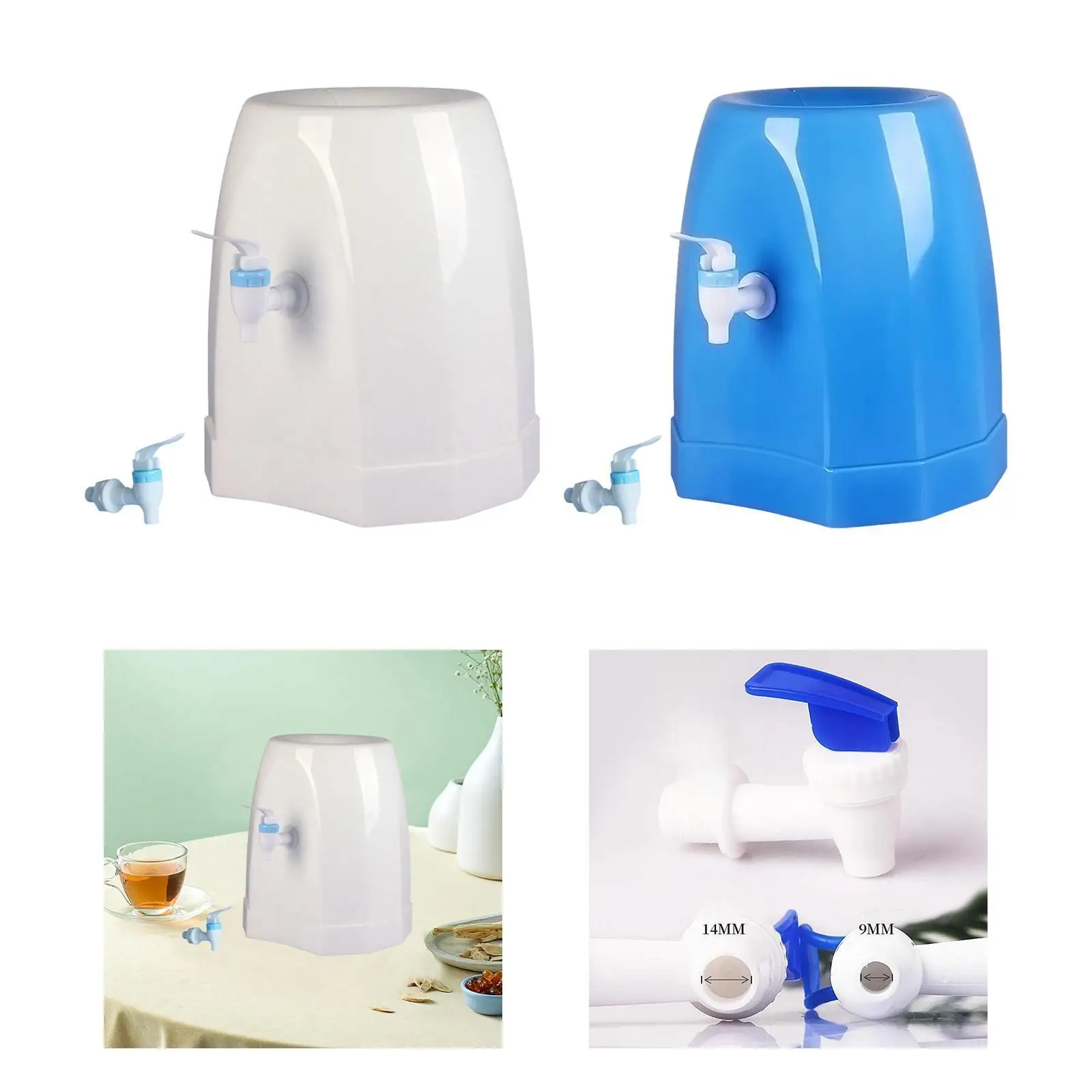 Dispensador de jarro de água de bancada, resistente, multiuso com torneira, prático, dispensador de garrafa, suporte para dormitórios, restaurantes, cozinhas de hotel