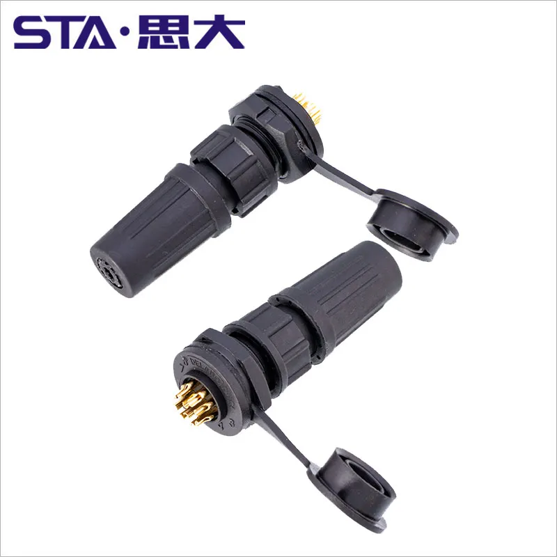 1Pcs Z108 Aviation Connector Plastic Waterproof Plug Socket IP67 Bayonet Docking 2pin 3pin 4pin 5pin 6pin 7pin 8pins Adapter