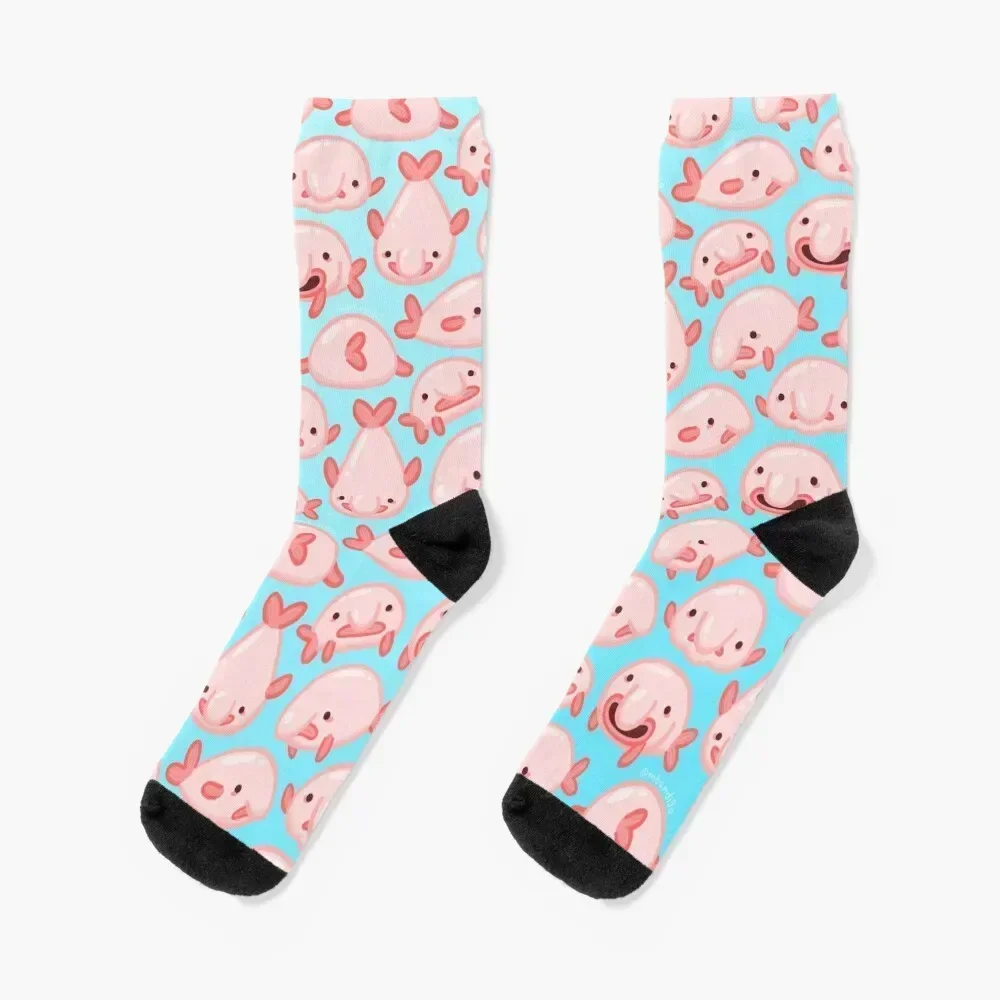

Blobfish Pattern Socks hiking soccer anti-slip FASHION professional running Socks Women's Men's