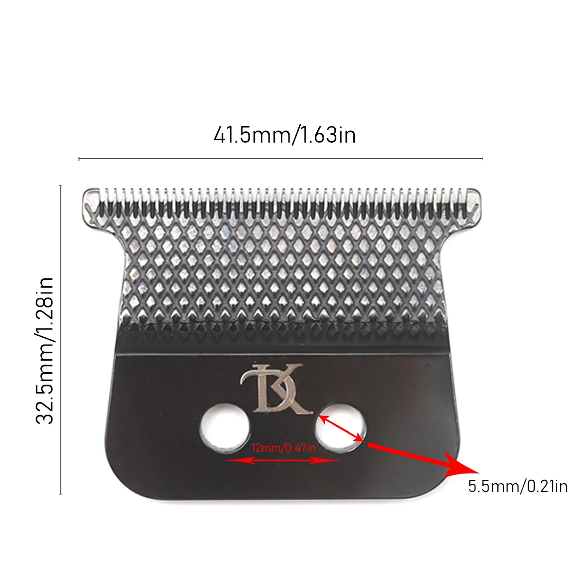 DLC Coated Zero-Gap T-Blade Original Replacement Trimmer Blade Compatible with MRD Gamma and SC Hair Clippers