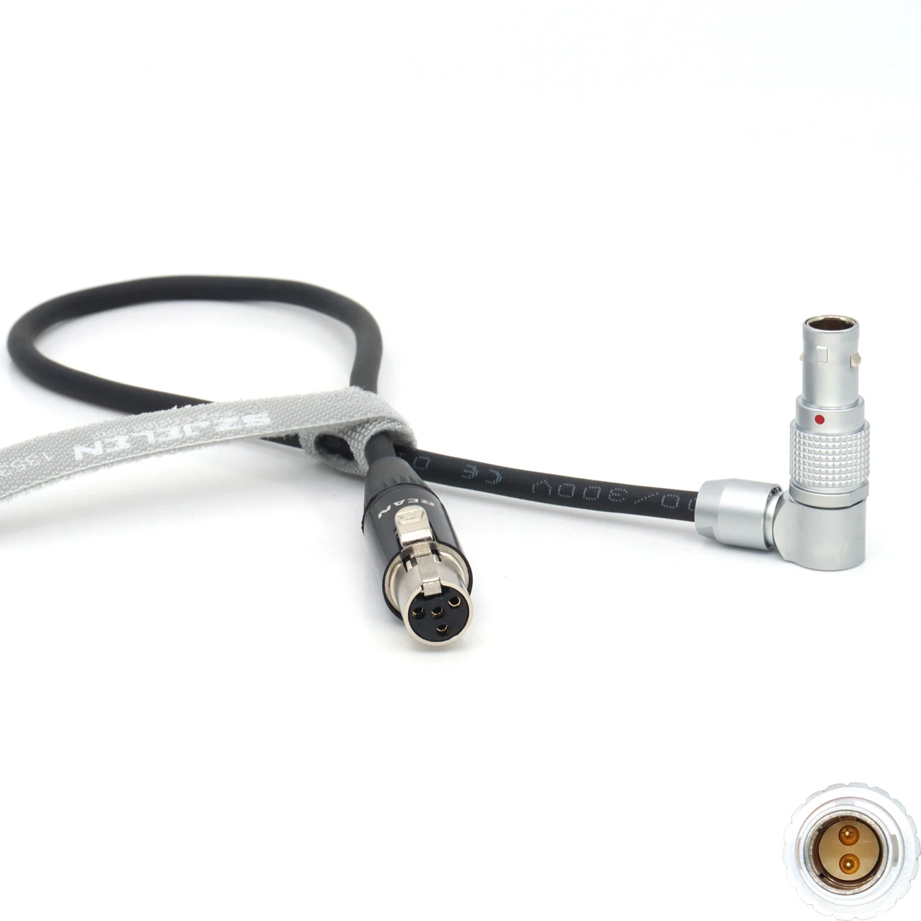 Adjustable Elbow 0B 2Pin to TA4F 4Pin Female Cable for TVLogic 055/056/058 Power Cable