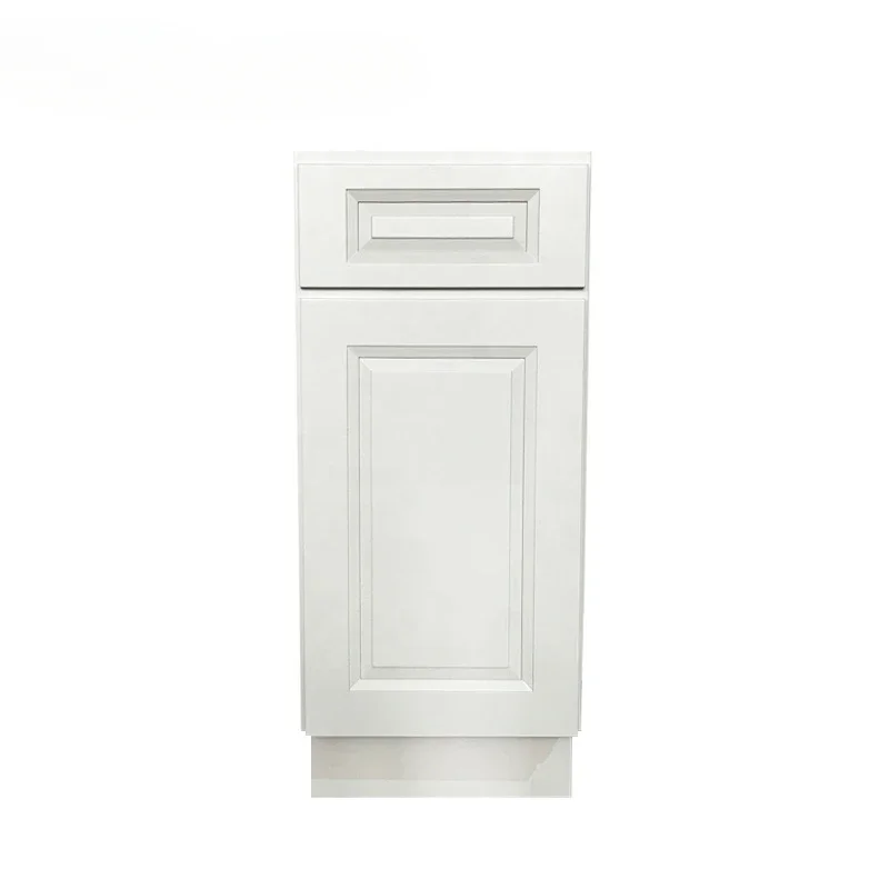 Hot Selling American Style Ready to Assemble Wood White Paint Lifting Board Kitchen Locker Organizer