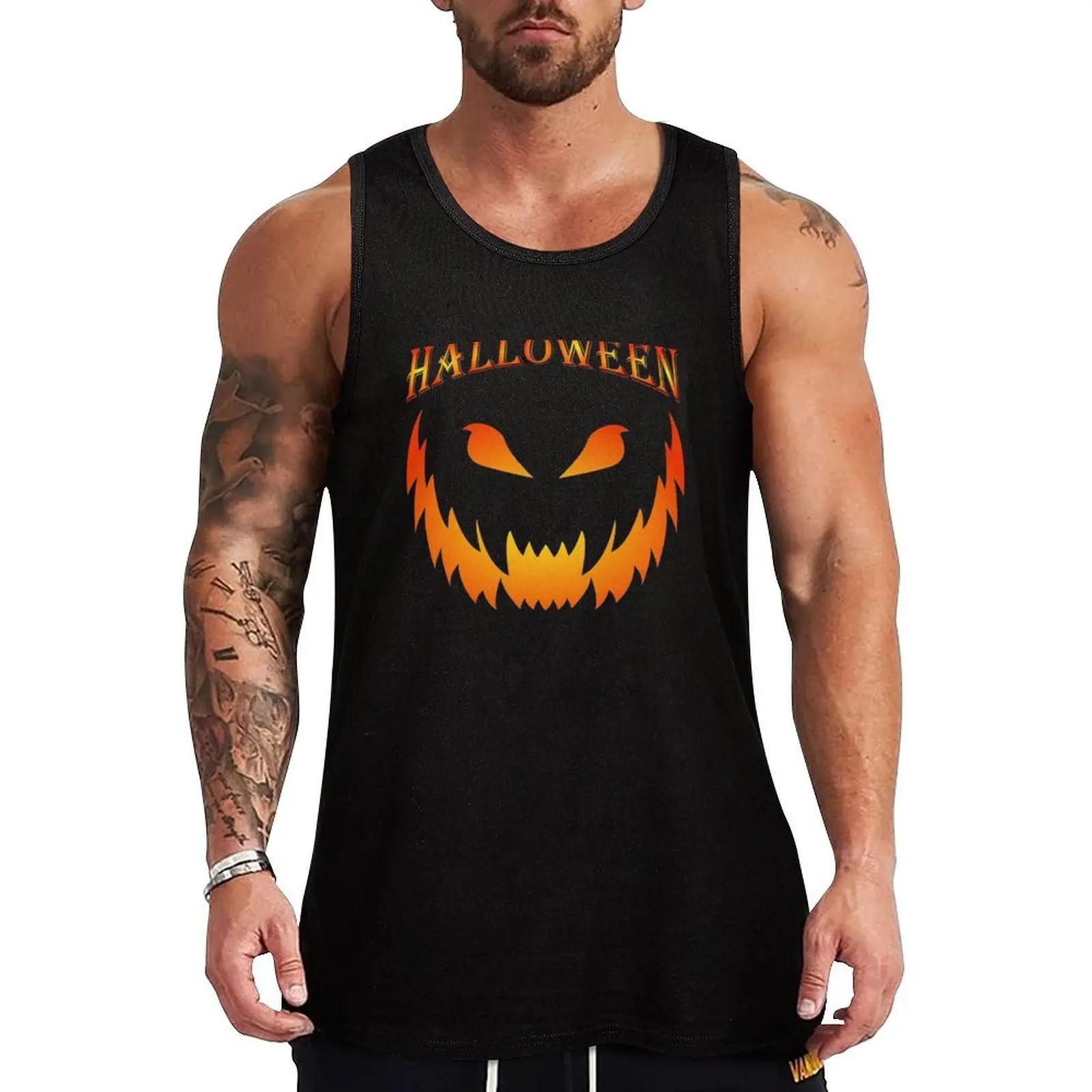 

happy halloween Cute halloween gift for kids, kid siblings Tank Top gym clothes man men gym clothing gym