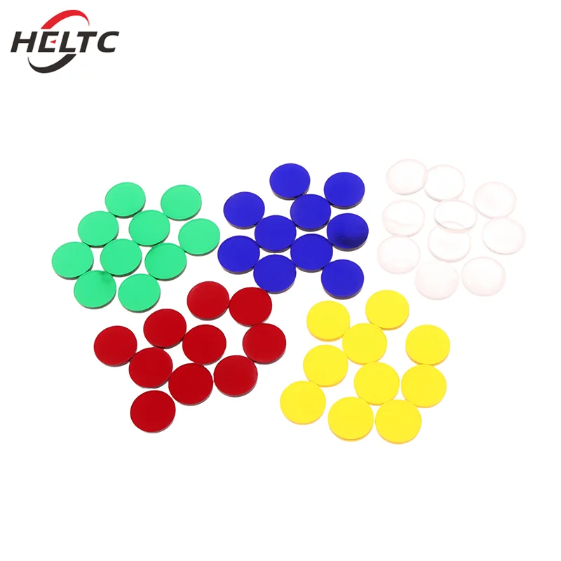 10Pcs Clear Tip Pads Diameter 15mm Play Cue Break Jump Cue Carom Pool Cue Snooker & Billiard Accessories