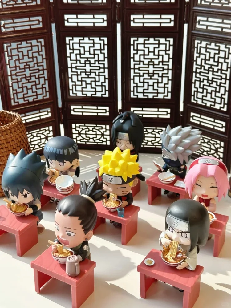 In Stock Naruto Blind Box Ramen Lamian Noodles Blind Box Original Bandai Bnfigureq Anime Figure Model Toys Christmas Gifts