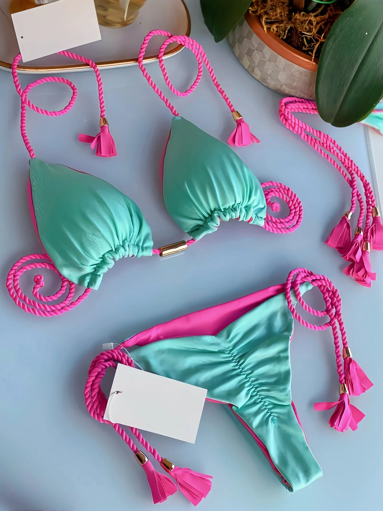 Sexy Micro Bikini Women Push Up Beach Swimsuit  New Brazilian Multicolor Swimwear Summer Biquini Holiday Bathing Suit Bikini