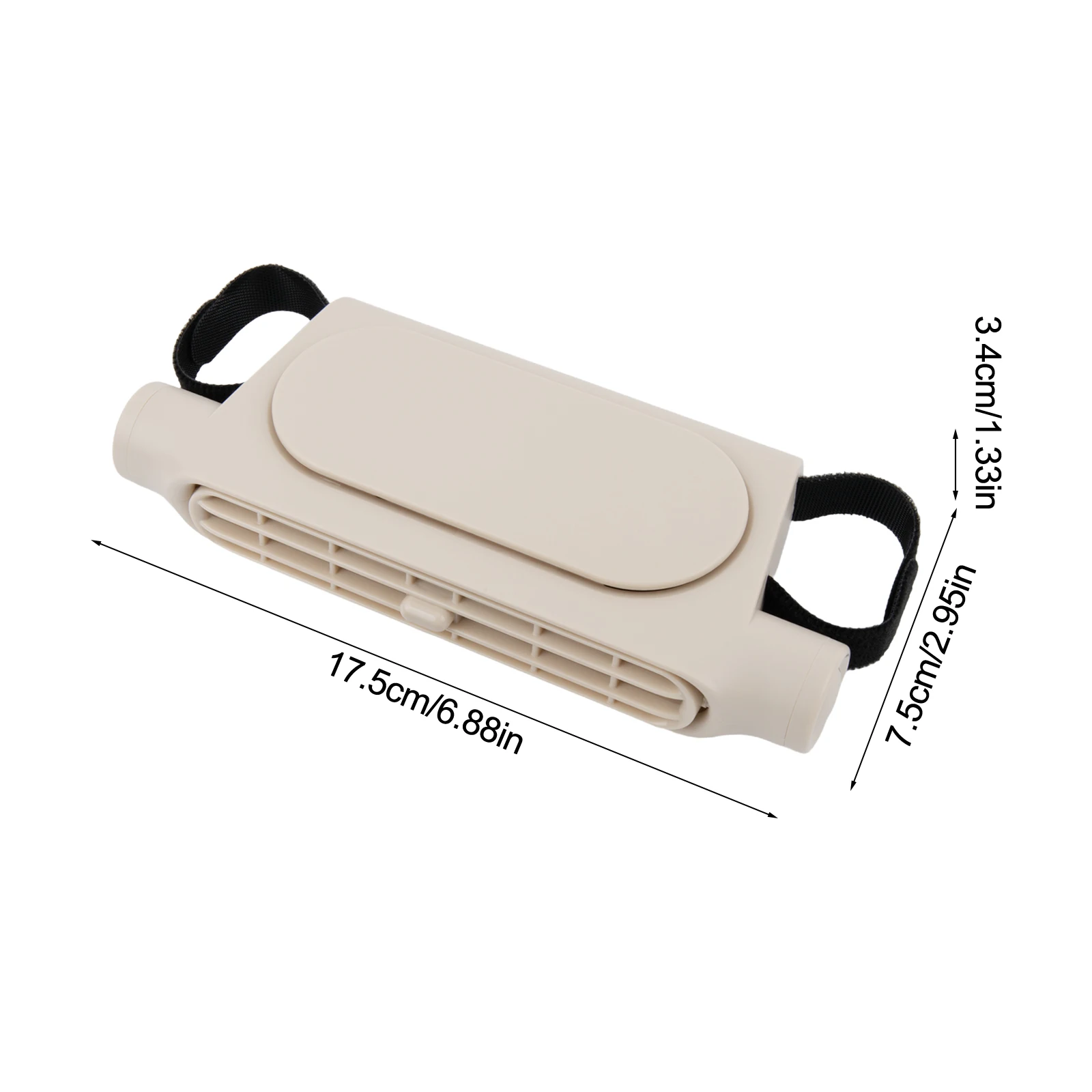3000mAh Battery Fan Electric Car Fan Car Seat Fan Cooling Car Accessory Easy Installation Fan User-Friendly Controls