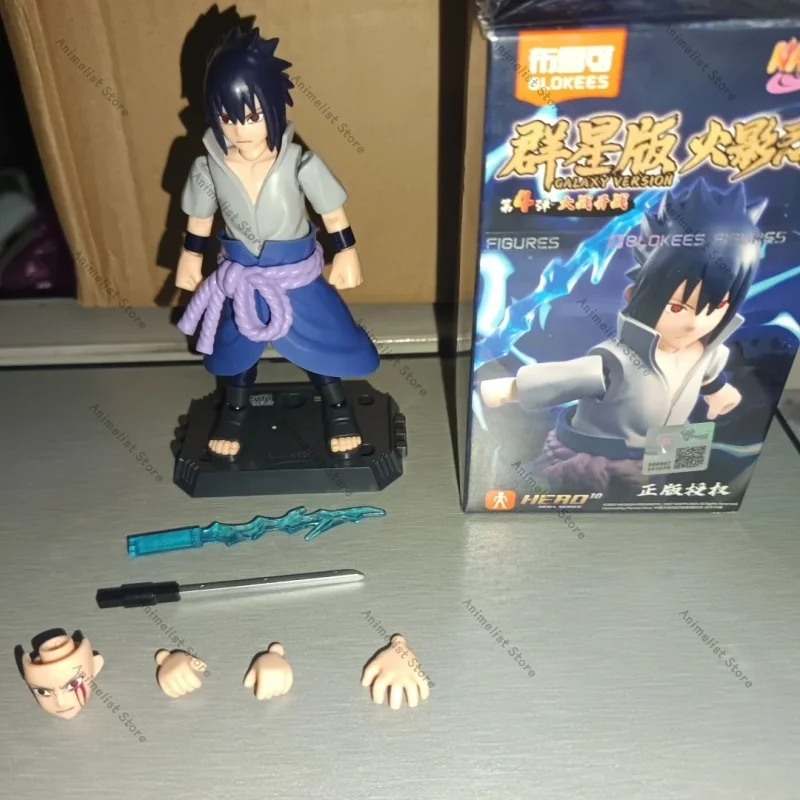 

Подлинная фигурка Blokees Naruto в сборе, версия Galaxy Vol.4 Blind Box Uchiha Sasuke Obito, игрушечная модель Mystery Box, подарок