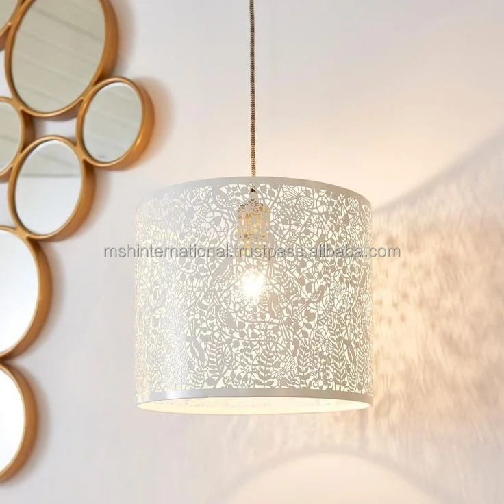 

Оптовая продажа, товары для дома в отеле, белый круглый барабан, абажур, абажур для люстр, настольный торшер 2, Buye