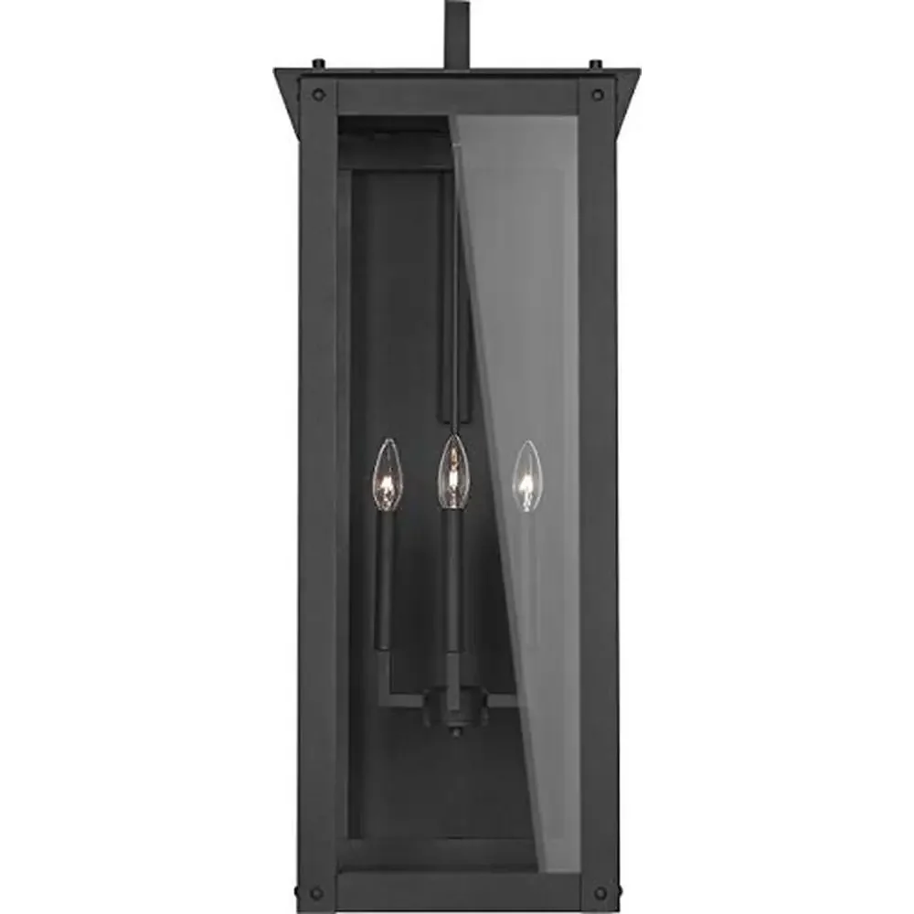 Clear Glass 4-Light Outdoor Wall Lantern Urban 240W 36