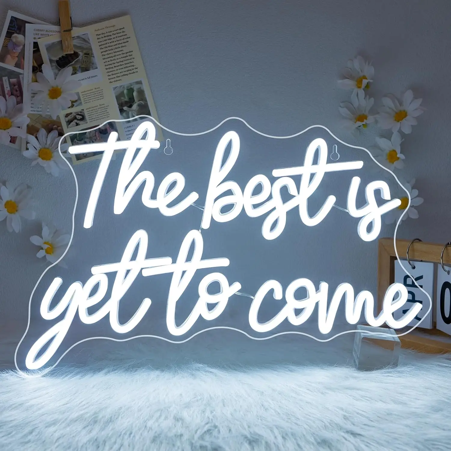 

Best is yet to come Neon Sign For Wall Decor for Wedding Birthday Party Bedroom Home Light Up Sign USB Powered Dimmable Decor