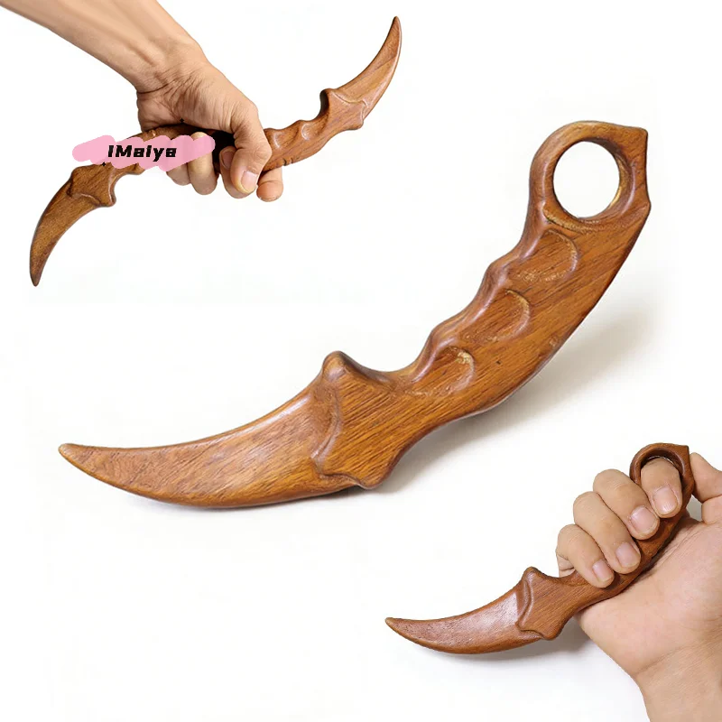 Resin Art Training - M-1/2pcs Golden Sandalwood Claw Knife Wooden