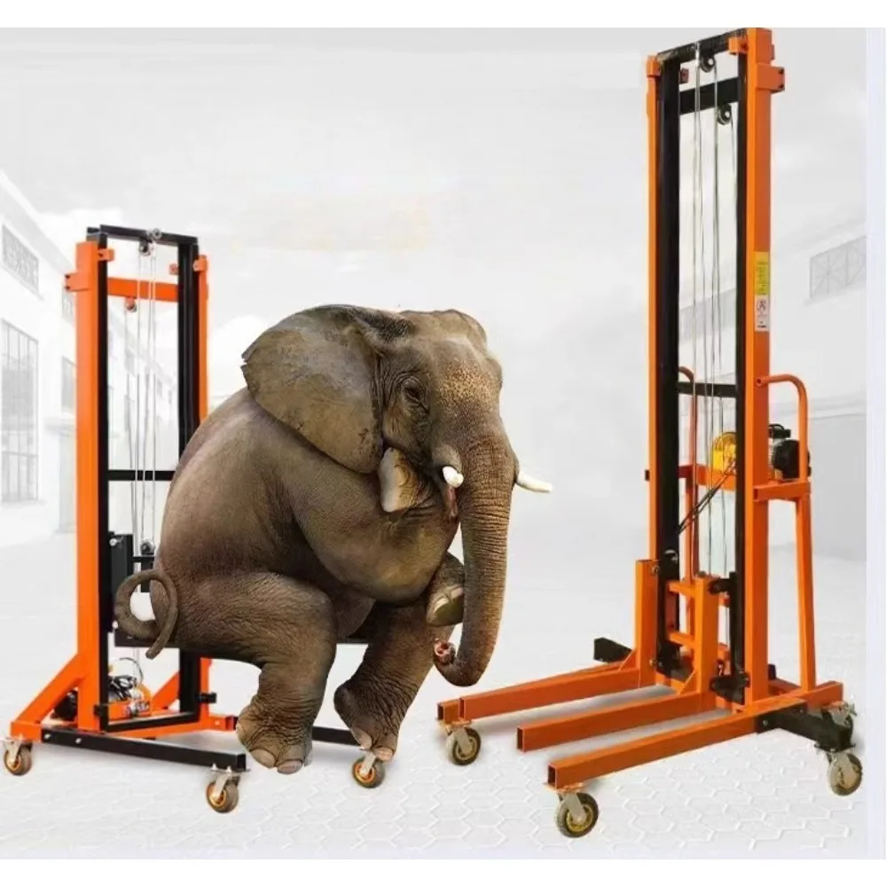 Electric brick loading machine mobile lift construction site loading machine fire pipe installation hoist fully automatic