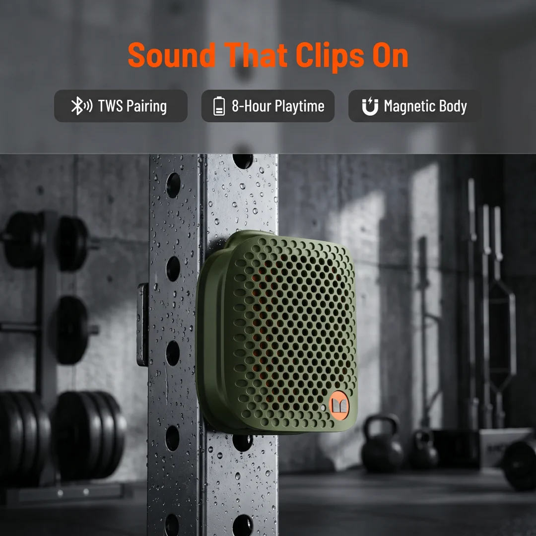 2026 Mini Portable Bluetooth Speaker, Wireless Outdoor Waterproof Speaker, Heavy Bass Stereo Sound Box for Travel Sports