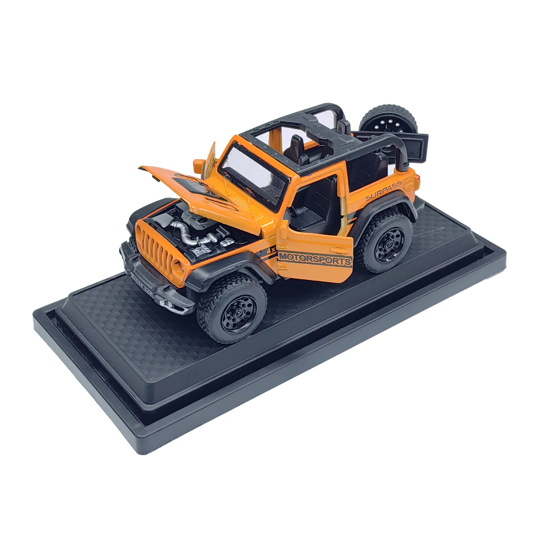 Toy car alloy car model doll machine off-road car pull back function children's toy